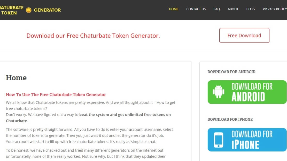 Chaturbate Free Token Hack Android